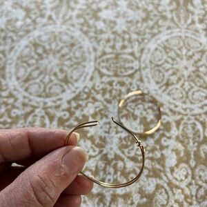 14k gold filled handmade hoop earrings